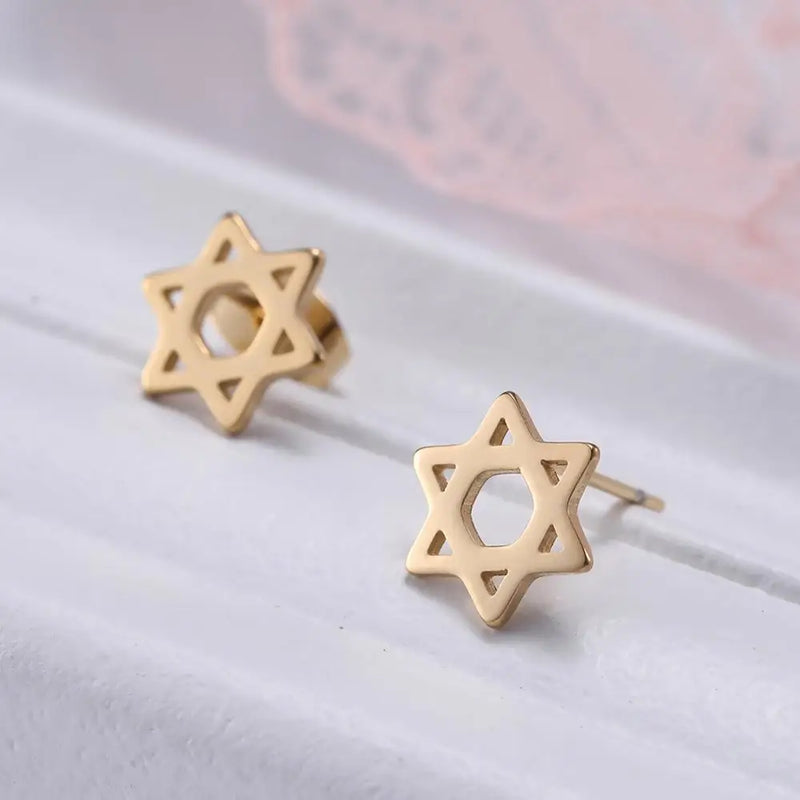 Star of David Stud Earrings