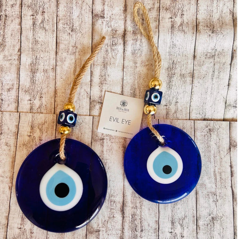 Evil Eye Wall Hanging Glass