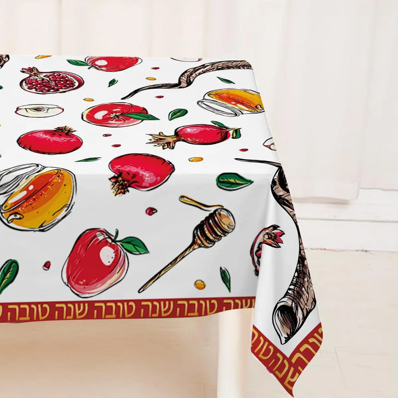 Rosh Hashanah Rectangle Tablecloth