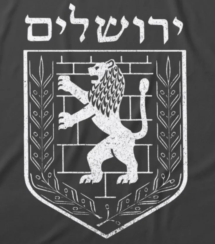 Emblem of Jerusalem Vintage Lion T-Shirt