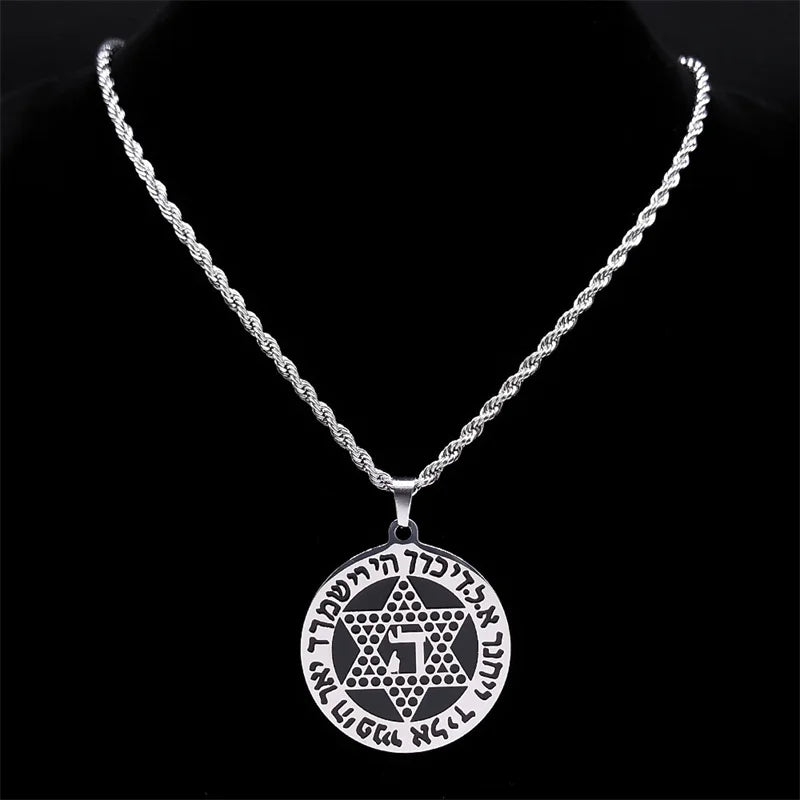 Star of David Pendant Necklace for Men