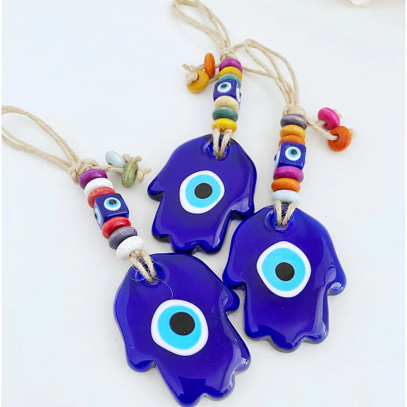 Blue Evil Eye Hamsa Wall Hanging