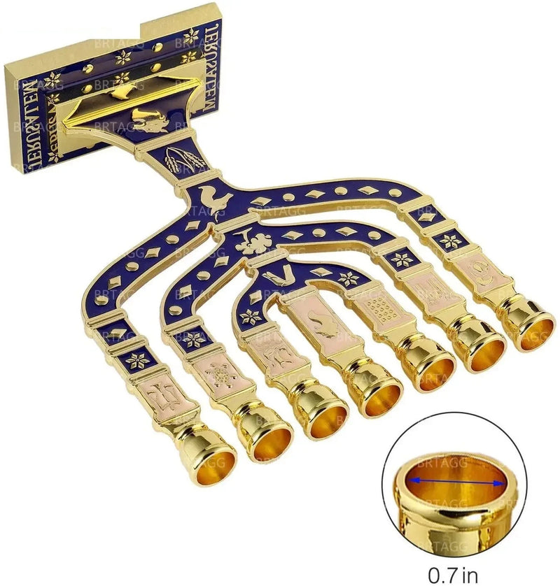 12 Tribes of Israel Candlestick Menorah