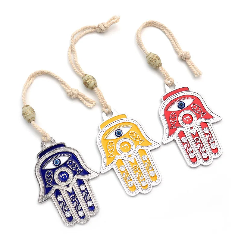 Blue Evil Eye Hamsa Wall Hanging