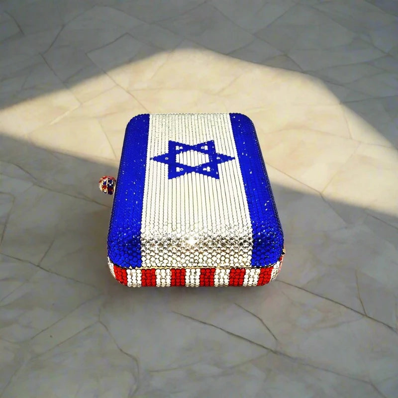 Exclusive USA & Israel Flags Reunion Clutch