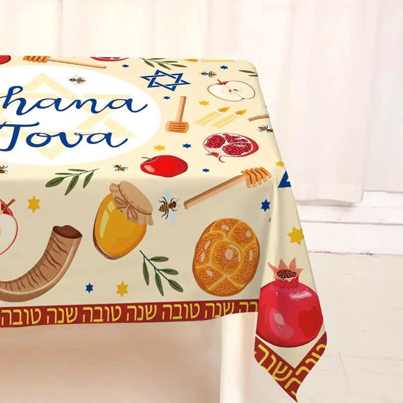 Rosh Hashanah Rectangle Tablecloth for the New Year