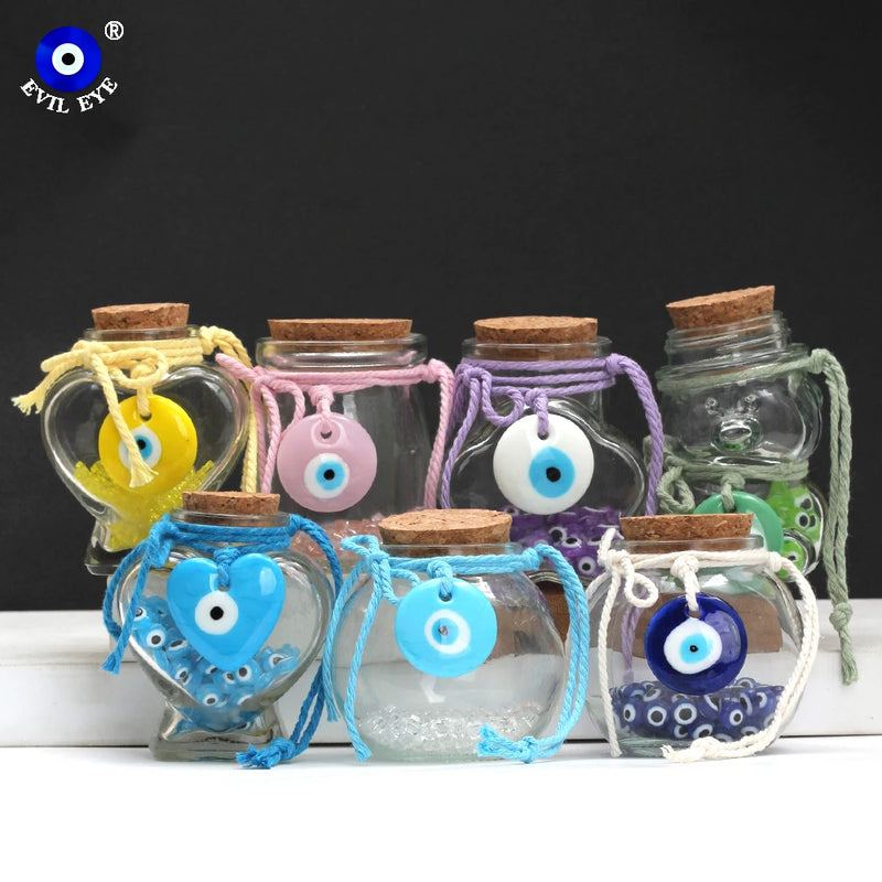 Evil Eye Drop Oil Transparent Glass Bottle