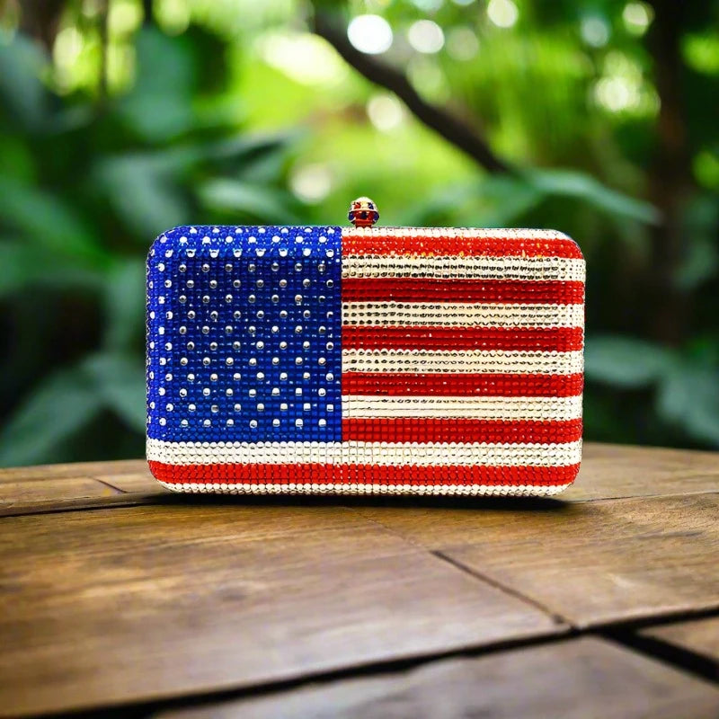 Exclusive USA & Israel Flags Reunion Clutch