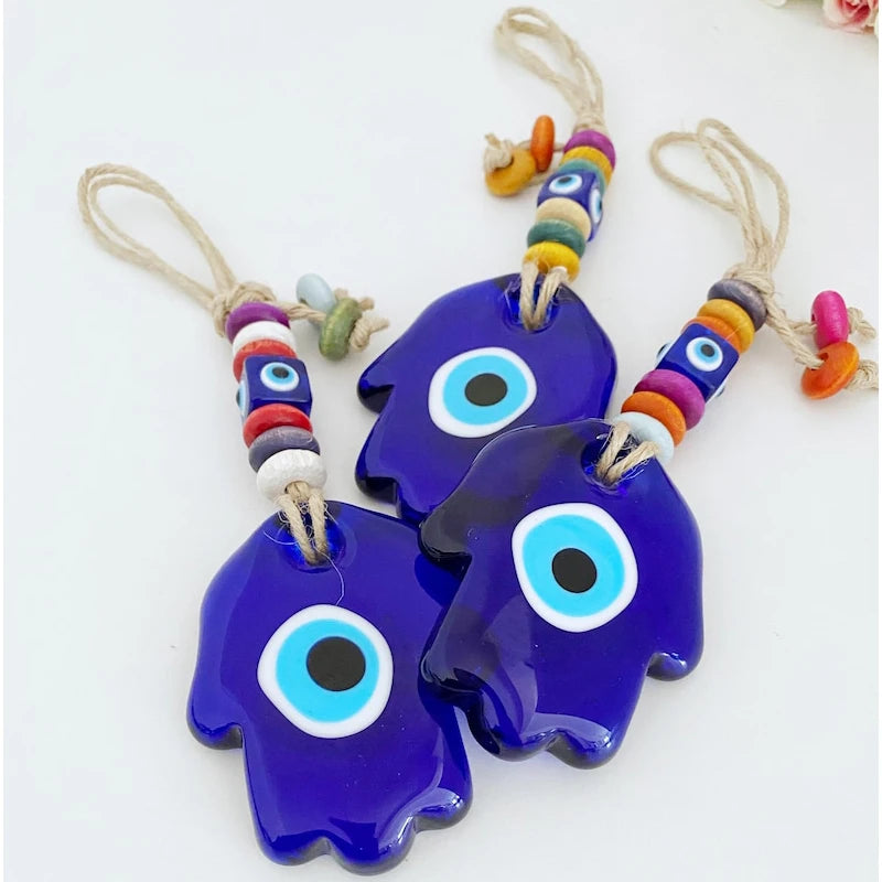 Blue Evil Eye Hamsa Wall Hanging