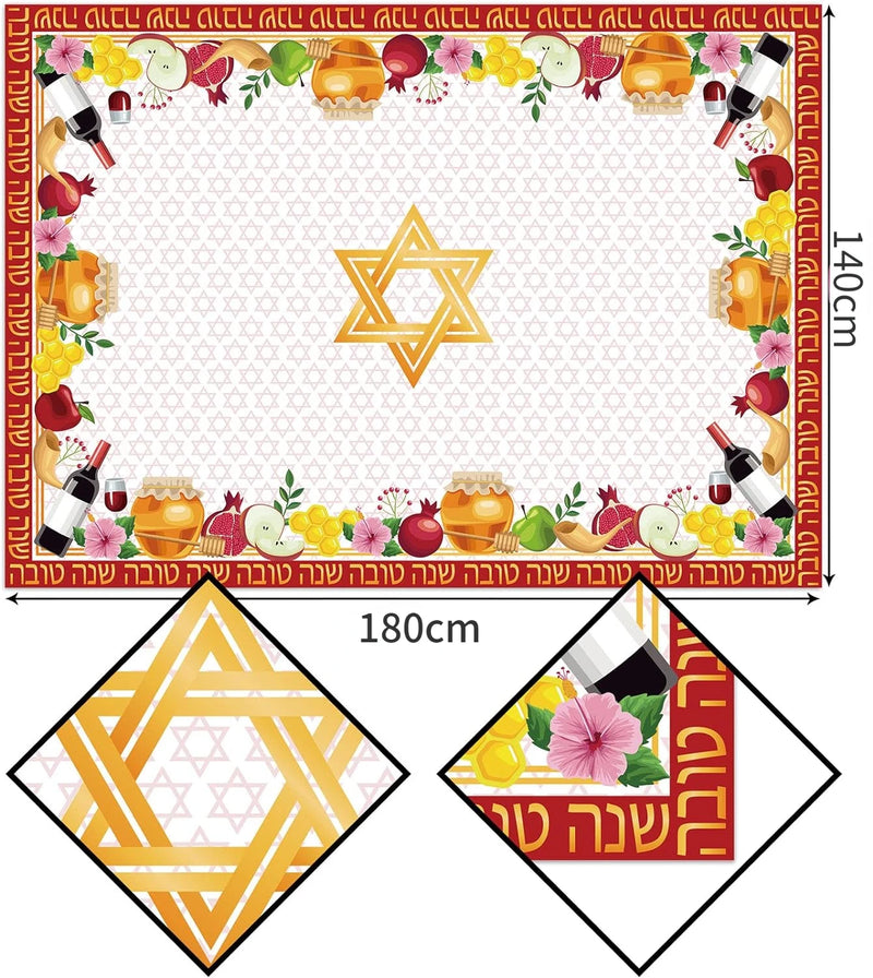 Rosh Hashanah New Year Table Cover