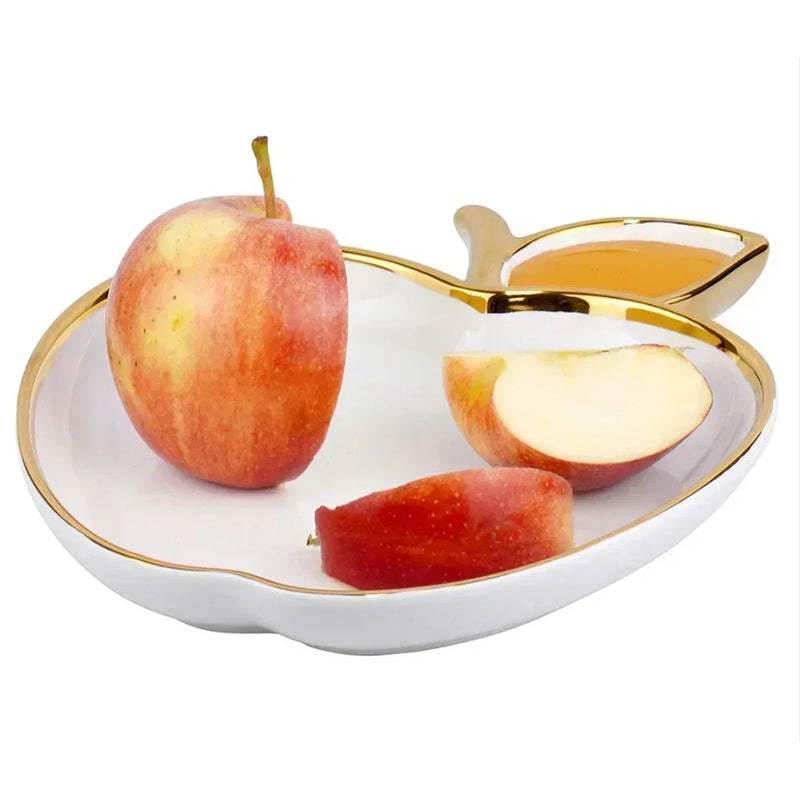 Judaica Rosh Hashanah Apple Honey Dish