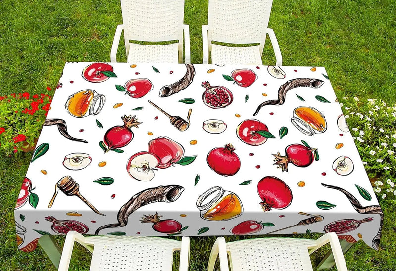 Rosh Hashanah Rectangle Tablecloth