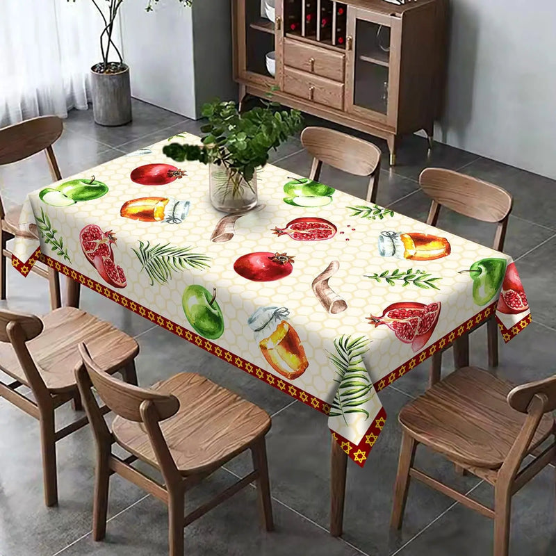 Rosh Hashanah Waterproof Table Runner