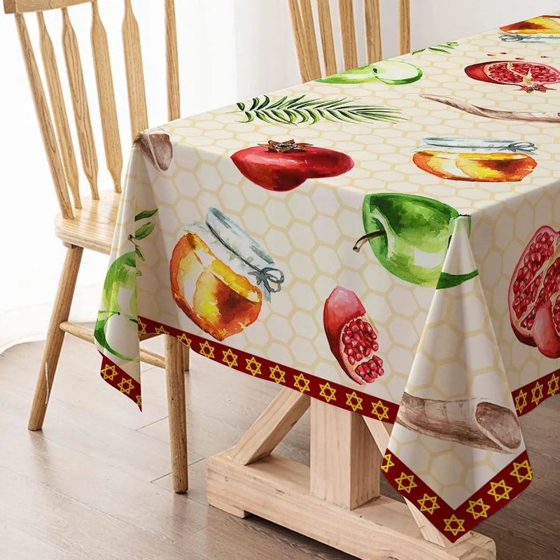 Rosh Hashanah Waterproof Table Runner