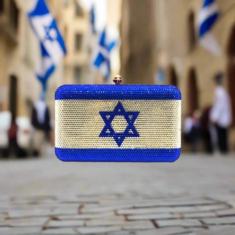 Exclusive USA & Israel Flags Reunion Clutch