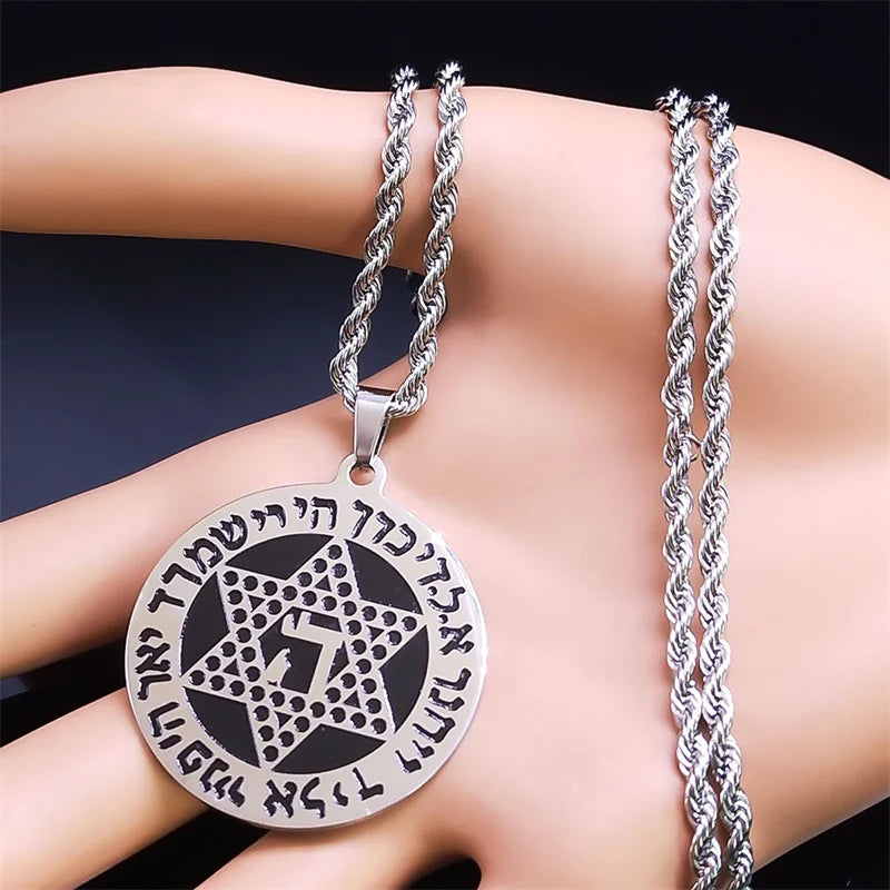 Star of David Pendant Necklace for Men