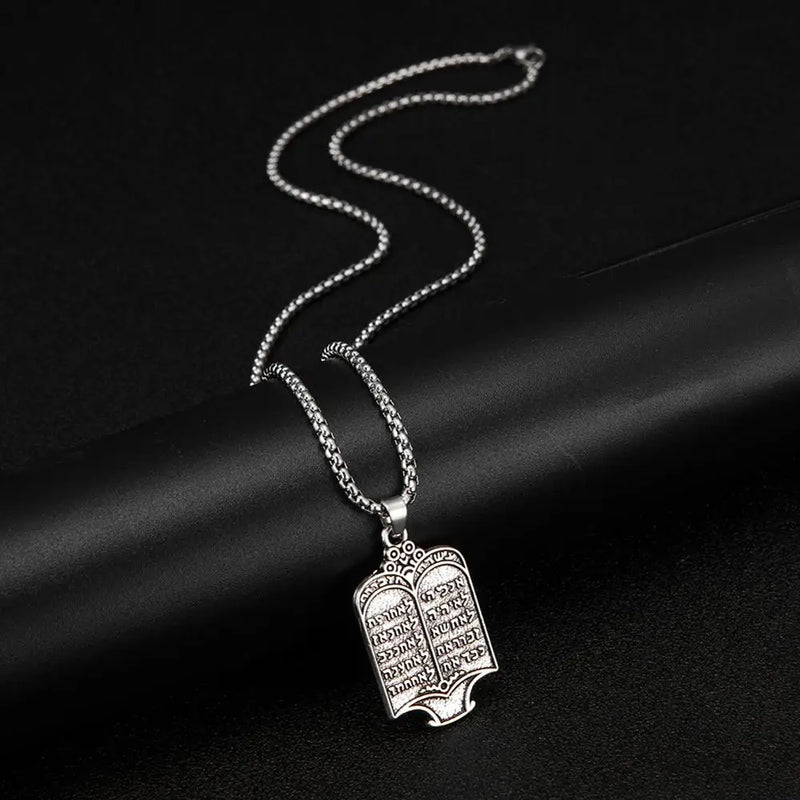 Torah Silver Color Pendant Necklace