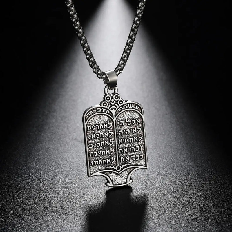 Torah Silver Color Pendant Necklace