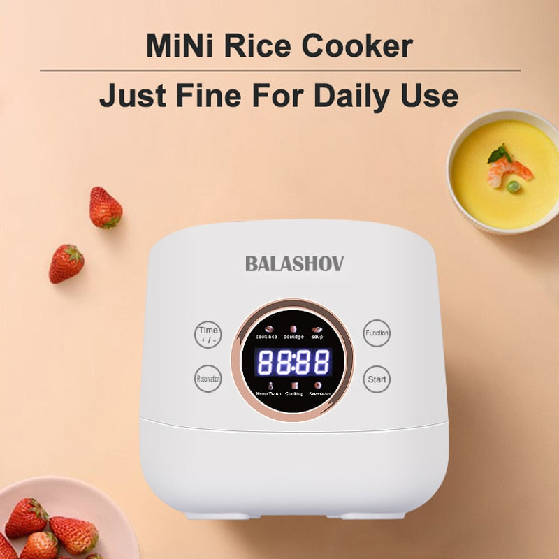 Electric Rice Cooker, Mini Electric Cooker, Multi-Purpose Cooker, 220