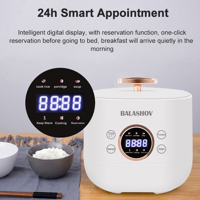 1.2L Smart Electric Rice Cooker Multicooker Multifunctional Mini